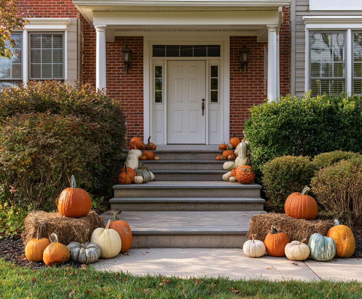 Classic Porch Display fall porch display